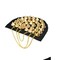 Gold Studded Shoulder Epaulet with Dangling Chains for Metal Head Designs